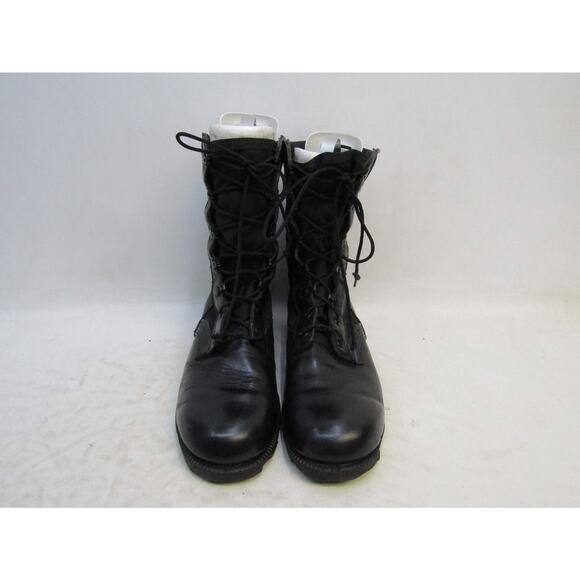 Ro Search Mens Size 7 R Black Leather Soft Toe Lace Up Tactical Work Boots main image 4